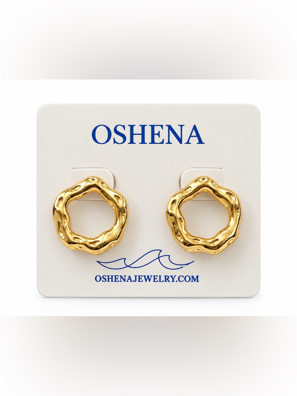 Oshena beachwear Gold Hoop Earrings